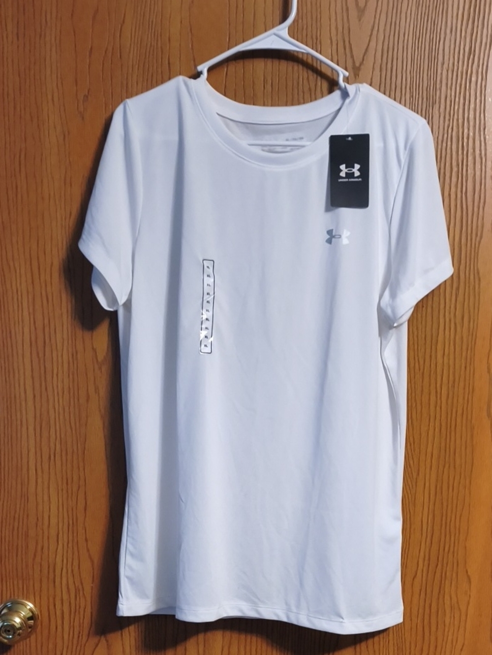 Under Armour White Short Sleeve Performance Tee